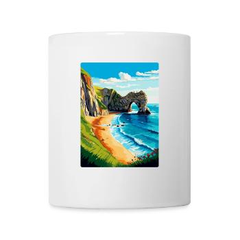 Durdle Door England Uk Reise Poster Souvenir WPA - Tasse - Weiß - Vorne