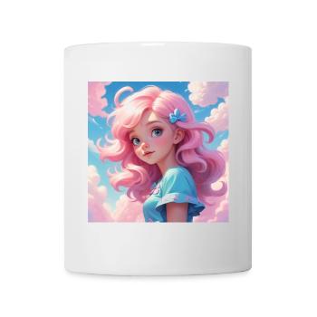 Fille - Mug blanc - blanc - Devant