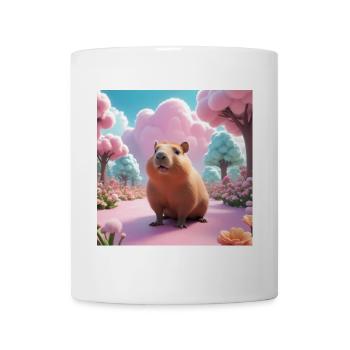Capybara in the Magic Garden - Mug - white - Front
