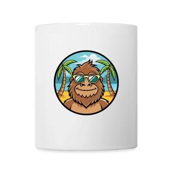 Bigfoot Funny Cartoon Summer Beach Sunglasses Cool - Mug - white - Front