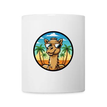 Kamel Lustige Cartoon Sommer Strand Sonnenbrille Cool - Tasse - Weiß - Vorne