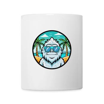 Yeti Lustige Cartoon Sommer Strand Sonnenbrille Aufkleber - Tasse - Weiß - Vorne
