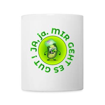 MIR GEHT ES GUT - GUTE BESSERUNG WÜNSCHEN - Tasse - Weiß - Vorne