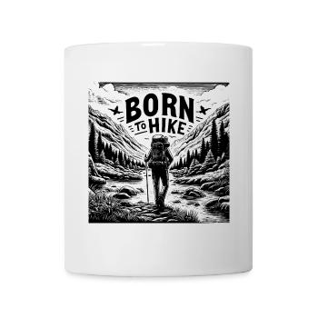 Born to hike - Mug blanc - blanc - Devant