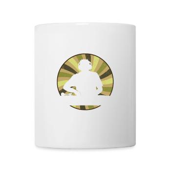 DJ Techno - Tasse - Weiß - Vorne
