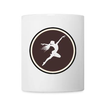 Équilibre sur les mains de gymnastique - Mug blanc - blanc - Devant