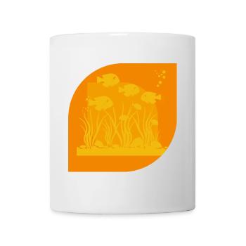 Aquarium Eau Tête de Poisson - Mug blanc - blanc - Devant