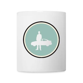 Car salesman sports car - Mug - white - Front