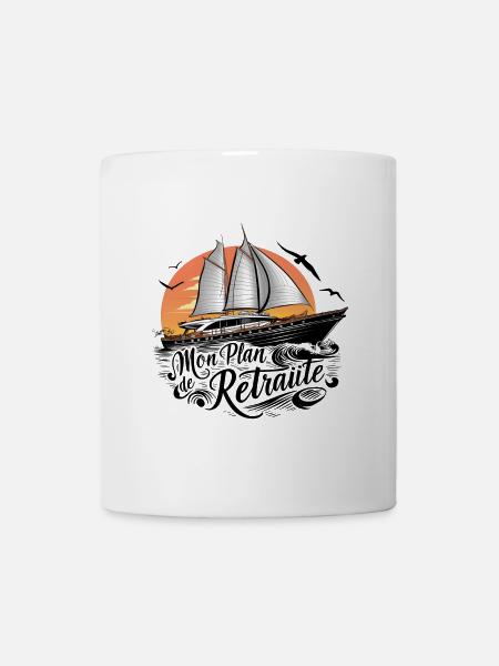 Mein Segelboot-Pensionsplan-Geschenk - Tasse - Weiß