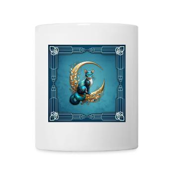 Adorable fantasy cat - Mug - white - Front