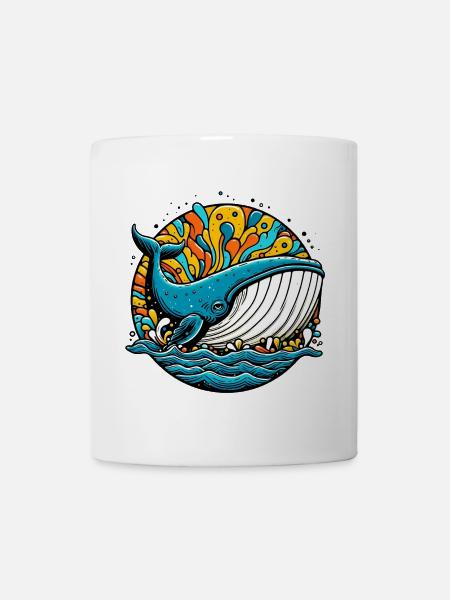 Baleine - Mug blanc - blanc
