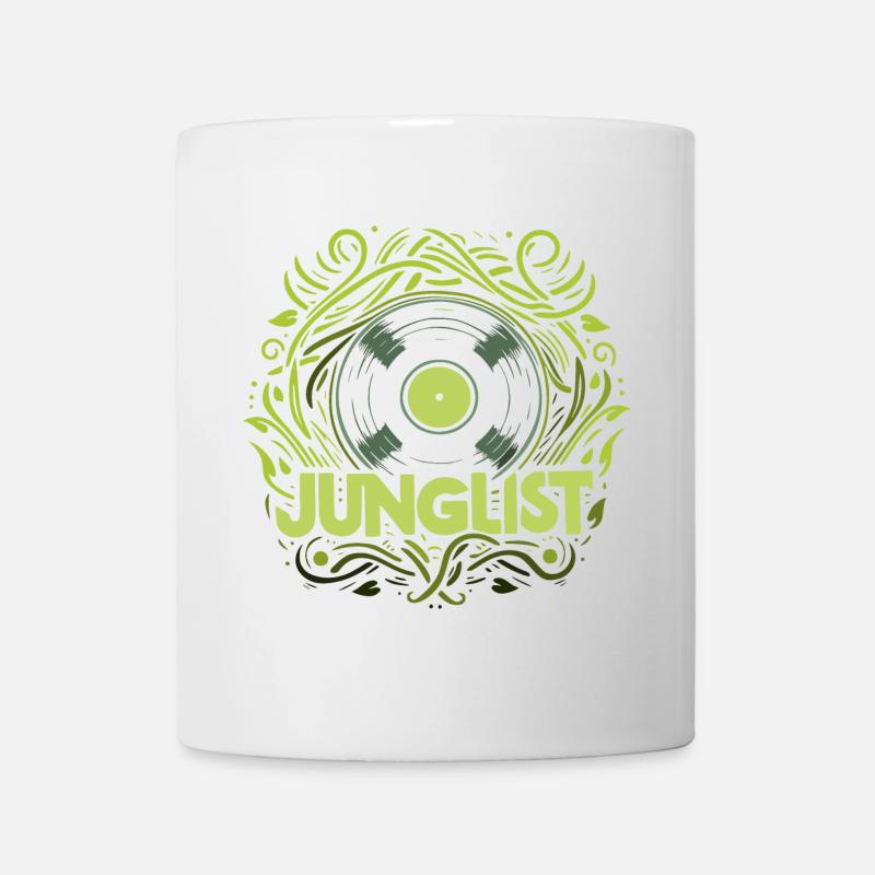junglist disque vinyle - Mug blanc - blanc