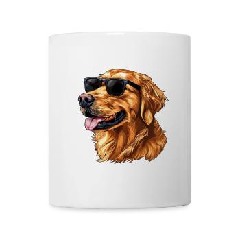 Golden Retriever, Dog, Sunglasses, Summer - Mug - white - Front
