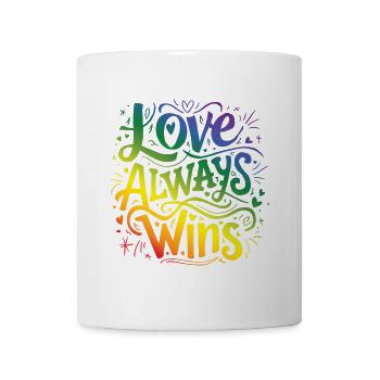 LGBTQ Pride Month - Love Always Wins - Mug - white - Front