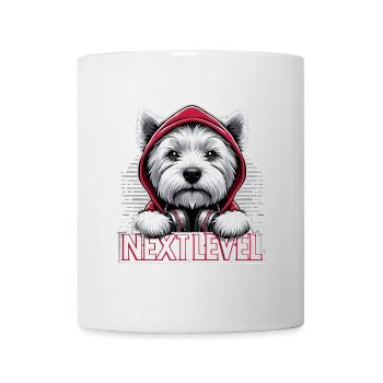 West Highland White Terrier Niveau supérieur Hip Hop - Mug blanc - blanc - Devant