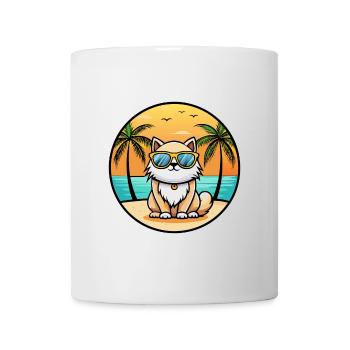 Lunettes de soleil Colorpoint Persian Cat Breed Cartoon - Mug blanc - blanc - Devant