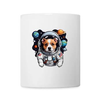 Space Dog with Planets - Mug - white - Front
