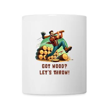 Tu as du bois ? Allons lancer ! Loi sur le sport - Mug blanc - blanc - Devant