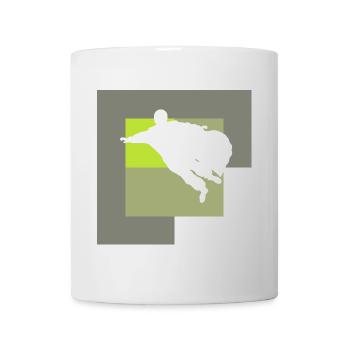 Wingsuit Gleiter Anzug - Tasse - Weiß - Vorne