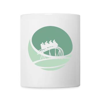 Achterbahn Rummel rollercoaster - Tasse - Weiß - Vorne