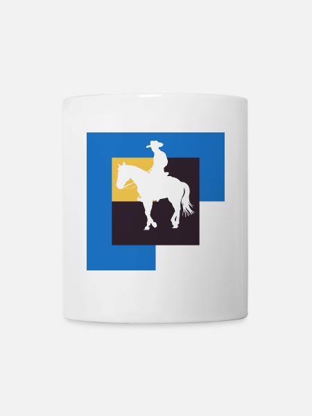 Cowboy Sattel - Tasse - Weiß