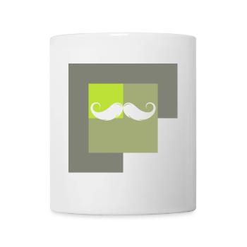 Schnurrbart Gesichtsbehaarung Baertig - Tasse - Weiß - Vorne