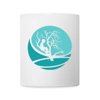 Crampons grimpeurs singe grimpeur - Mug blanc - blanc - Devant