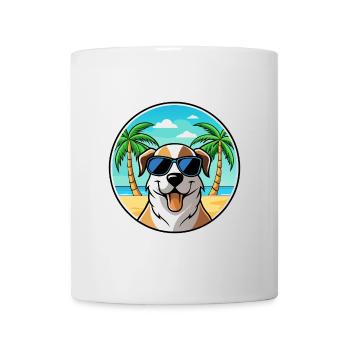 Anatolian Shepherd Dog Breed Cartoon Sunglasses - Mug - white - Front
