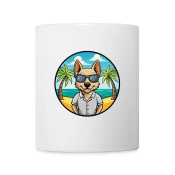 Braque Saint Germain Hunderasse Cartoon Sonnenbrille - Tasse - Weiß - Vorne