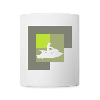 Ski nautique Jet Ski Bateau à moteur - Mug blanc - blanc - Devant