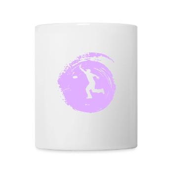 Tournoi de cornhole - Mug blanc - blanc - Devant