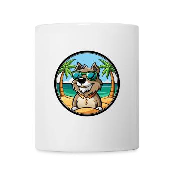 Lunettes de soleil Gascon Saintongeois Dog Breed Cartoon - Mug blanc - blanc - Devant