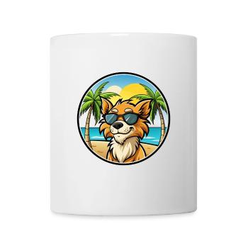 Grand Griffon Vendeen Hunderasse Cartoon Sonnenbrille - Tasse - Weiß - Vorne