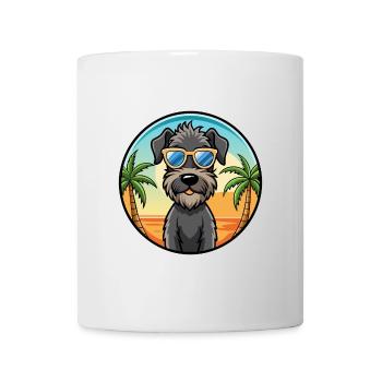 Kerry Blue Terrier Hunderasse Cartoon Sonnenbrille - Tasse - Weiß - Vorne