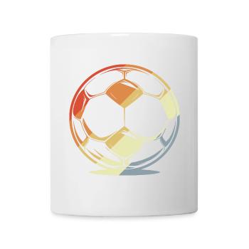 Football dans un style rétro - Mug blanc - blanc - Devant