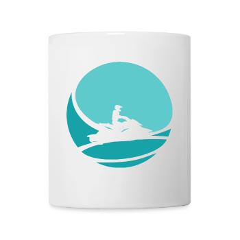 Wasserski Jet Ski Wakeskate - Tasse - Weiß - Vorne