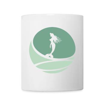 Seekuh Meerjungfrau - Tasse - Weiß - Vorne