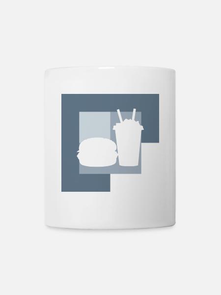 Imbiss Burger lecker - Tasse - Weiß