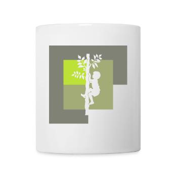 Tree Climbing Crampons Climbing - Mug - white - Front