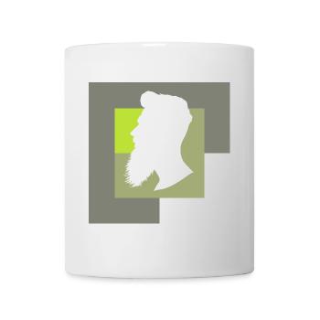 Schnurrbart Hipster Baertig - Tasse - Weiß - Vorne