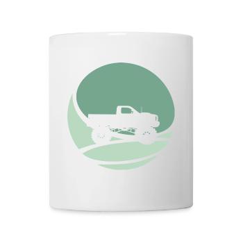 Terrain de sport automobile Monster Truck - Mug blanc - blanc - Devant