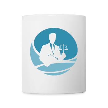 Juge Paragraphe Avocat - Mug blanc - blanc - Devant