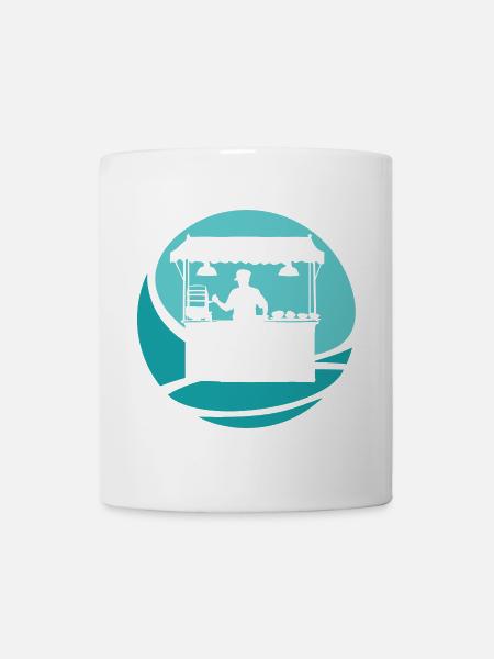 Imbiss lecker Burger - Tasse - Weiß