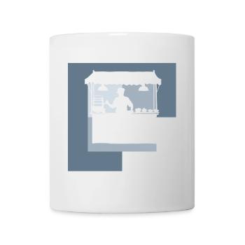Fast Food Imbiss - Tasse - Weiß - Vorne