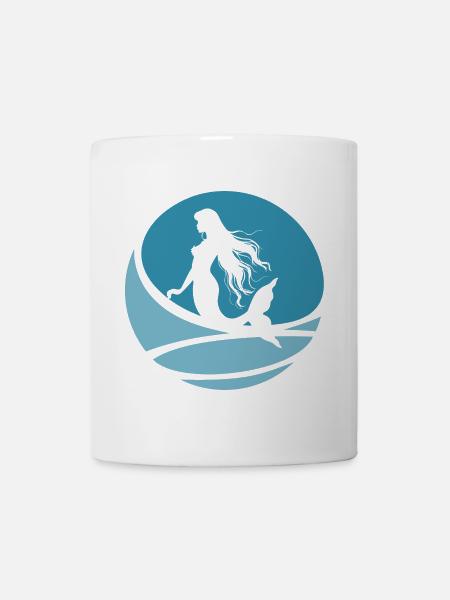 Seekuh Flosse Neptun - Tasse - Weiß
