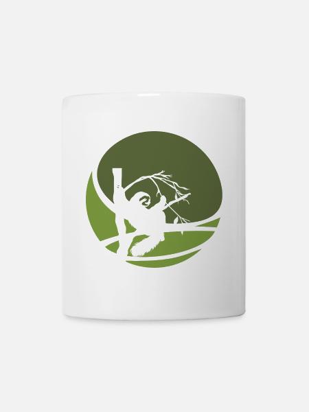 Faultier Müdigkeit Chill - Tasse - Weiß