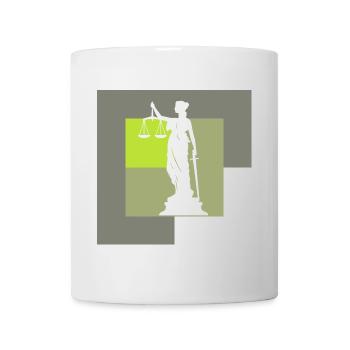 Paragraphe de la Cour de l’avocat - Mug blanc - blanc - Devant