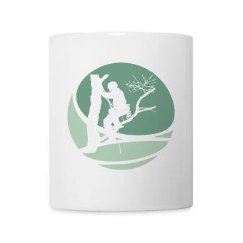 Kletterer Aufstieg Klettern - Tasse - Weiß - Vorne