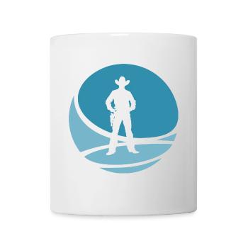 Cowboy Cowboystiefel Sheriff - Tasse - Weiß - Vorne