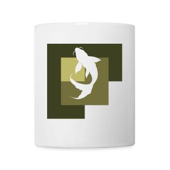 Pêche aux carpes koï - Mug blanc - blanc - Devant